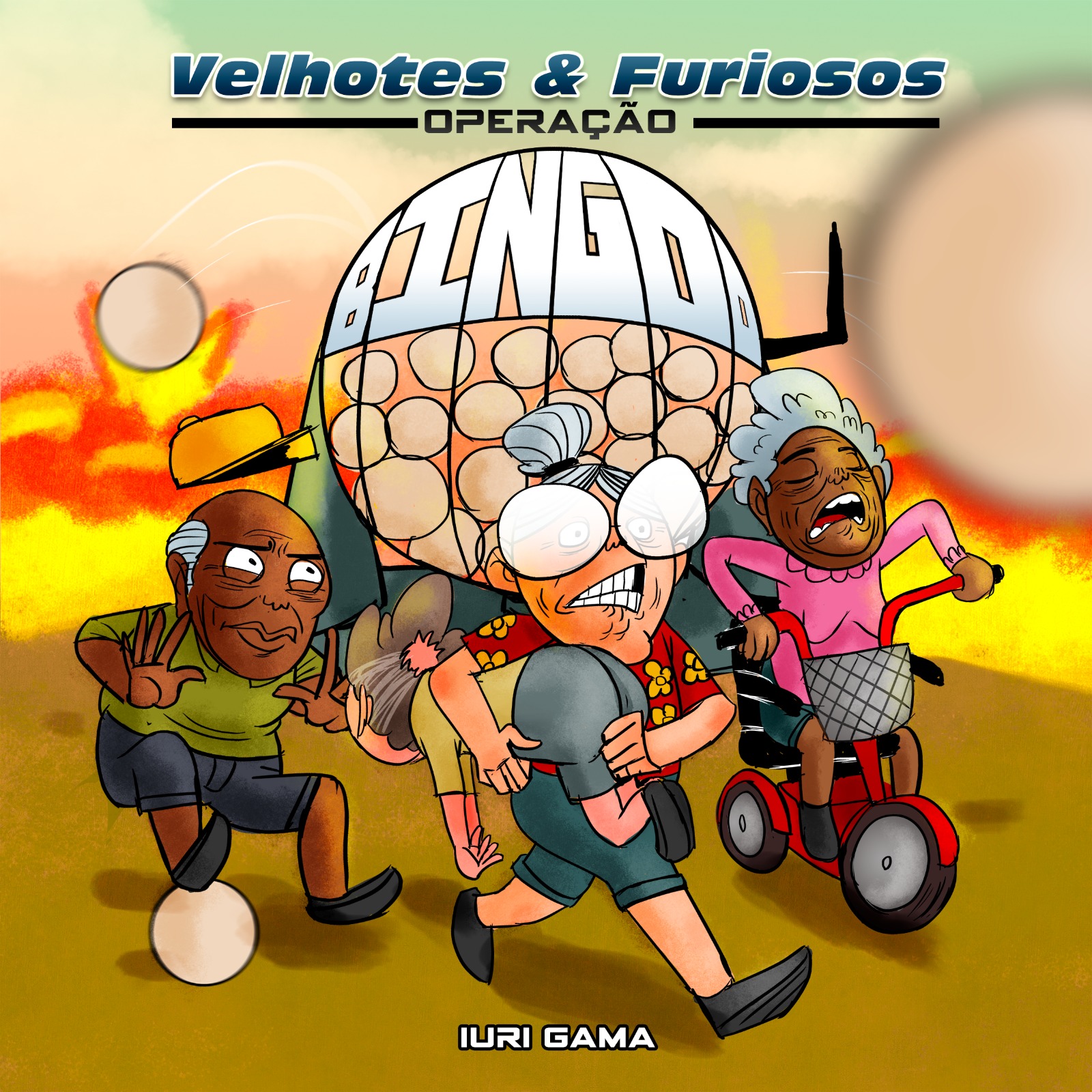 Capa do gibi Velhotes & Furiosos, de Iuri Gama