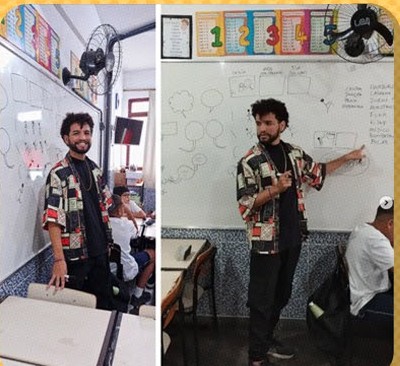 Oficina de tirinhas na escola, 21 de Outubro 2024