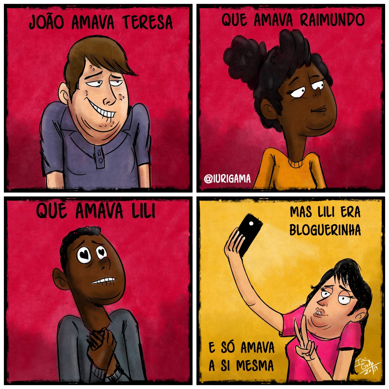 João amava Teresa, releitura em quadrinhos